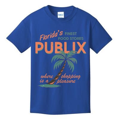 Vintage Publix Florida's Finest Food Stores Kids T-Shirt