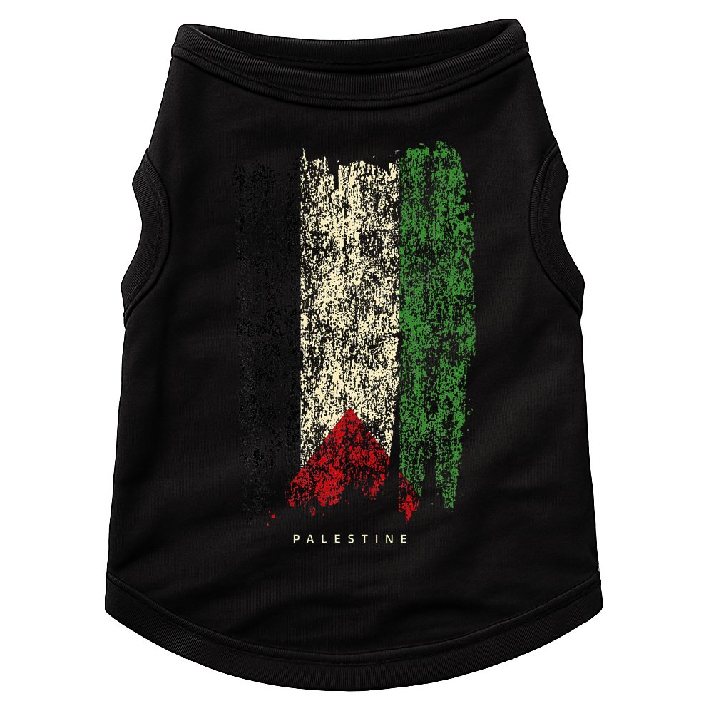 Vintage Palestine Flag Retro Palestinian Flag Palestinian Doggie Tank