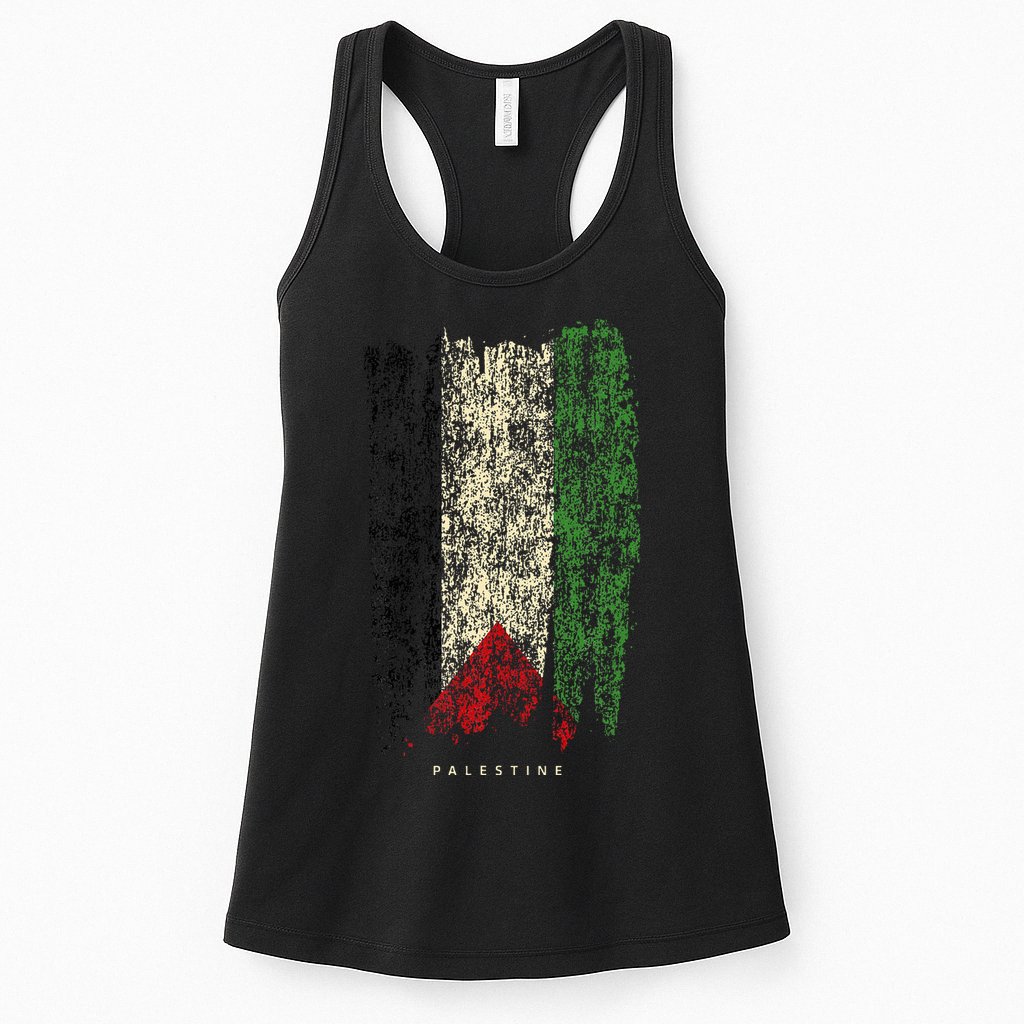 Vintage Palestine Flag Retro Palestinian Flag Palestinian Womens Tank Top