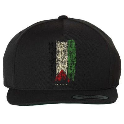 Vintage Palestine Flag Retro Palestinian Flag Palestinian Wool Snapback Cap