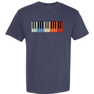 Vintage Piano Funny Pianist Music Keyboard Musician Outfit Garment-Dyed Heavyweight T-Shirt