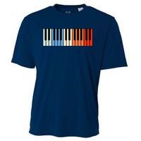 Vintage Piano Funny Pianist Music Keyboard Musician Outfit Cooling Performance Crew T-Shirt