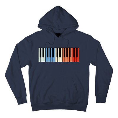 Vintage Piano Funny Pianist Music Keyboard Musician Outfit Hoodie