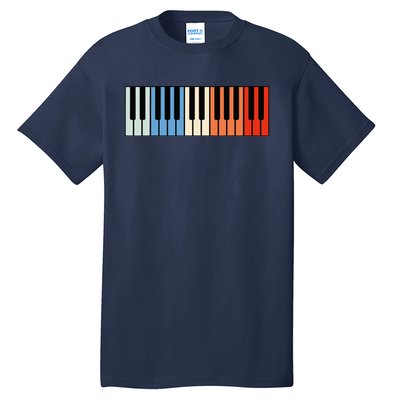 Vintage Piano Funny Pianist Music Keyboard Musician Outfit Tall T-Shirt