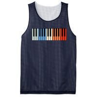 Vintage Piano Funny Pianist Music Keyboard Musician Outfit Mesh Reversible Basketball Jersey Tank