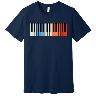 Vintage Piano Funny Pianist Music Keyboard Musician Outfit Premium T-Shirt