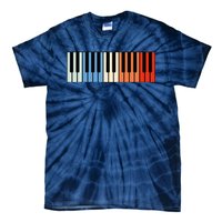 Vintage Piano Funny Pianist Music Keyboard Musician Outfit Tie-Dye T-Shirt