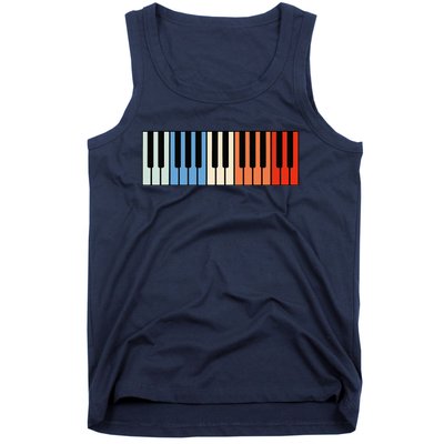 Vintage Piano Funny Pianist Music Keyboard Musician Outfit Tank Top