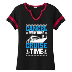 Vacation Party & Family Cruising Crew Cruise Ship Ladies Halftime Notch Neck Tee