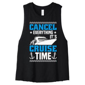 Vacation Party & Family Cruising Crew Cruise Ship Women's Racerback Cropped Tank