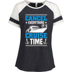 Vacation Party & Family Cruising Crew Cruise Ship Enza Ladies Jersey Colorblock Tee