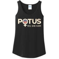 Vintage Potus Female Symbol Yes She Kam Harris For President Ladies Essential Tank