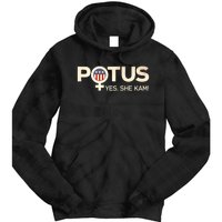 Vintage Potus Female Symbol Yes She Kam Harris For President Tie Dye Hoodie