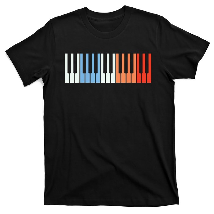 Vintage Piano Funny Pianist Music Keyboard Musician Outfit T-Shirt