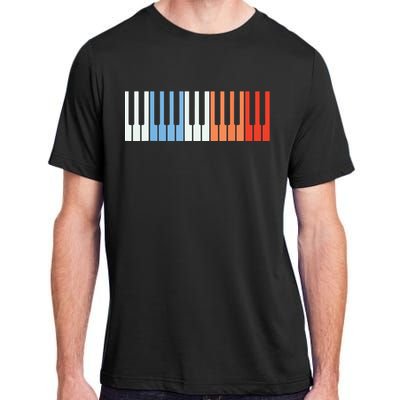 Vintage Piano Funny Pianist Music Keyboard Musician Outfit Adult ChromaSoft Performance T-Shirt