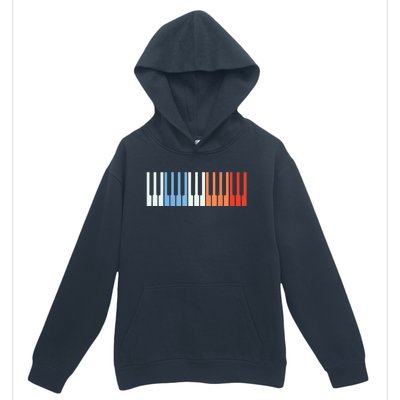 Vintage Piano Funny Pianist Music Keyboard Musician Outfit Urban Pullover Hoodie