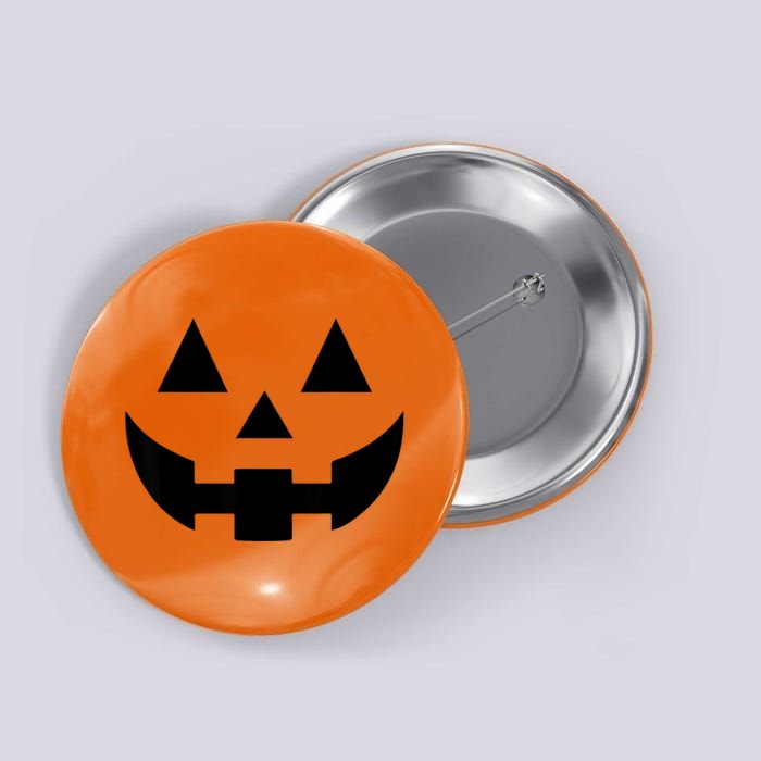 Vintage Pumpkin Face Jackolantern Jack O Lantern Halloween Button