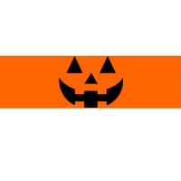 Vintage Pumpkin Face Jackolantern Jack O Lantern Halloween Bumper Sticker