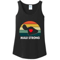 Vintage Pray For Maui Hawaii Strong Heart Gift Ladies Essential Tank