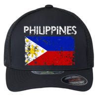 Vintage Philippines Filipino Flag Pride Gift Flexfit Unipanel Trucker Cap