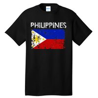 Vintage Philippines Filipino Flag Pride Gift Tall T-Shirt