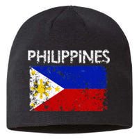 Vintage Philippines Filipino Flag Pride Gift Sustainable Beanie