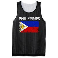 Vintage Philippines Filipino Flag Pride Gift Mesh Reversible Basketball Jersey Tank