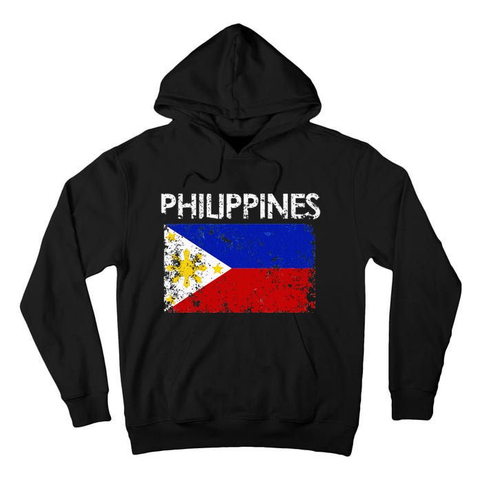 Vintage Philippines Filipino Flag Pride Gift Tall Hoodie