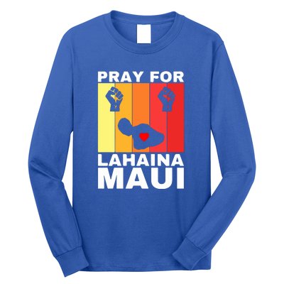 Vintage Pray For Lahaina Maui Gift Long Sleeve Shirt