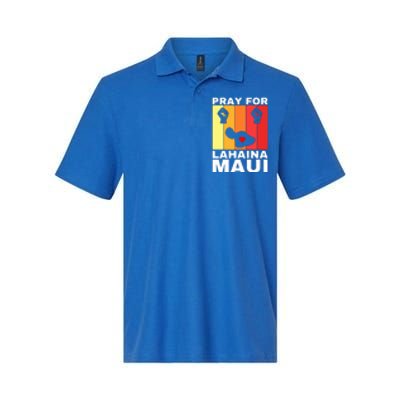 Vintage Pray For Lahaina Maui Gift Softstyle Adult Sport Polo