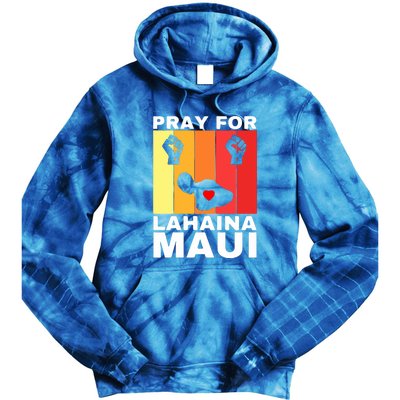 Vintage Pray For Lahaina Maui Gift Tie Dye Hoodie