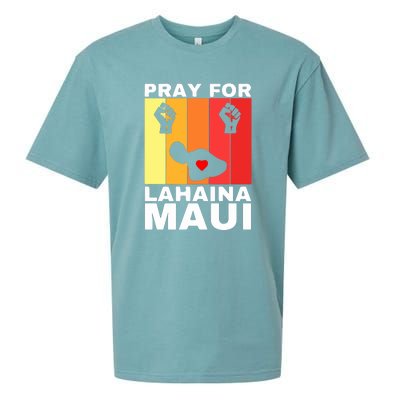 Vintage Pray For Lahaina Maui Gift Sueded Cloud Jersey T-Shirt