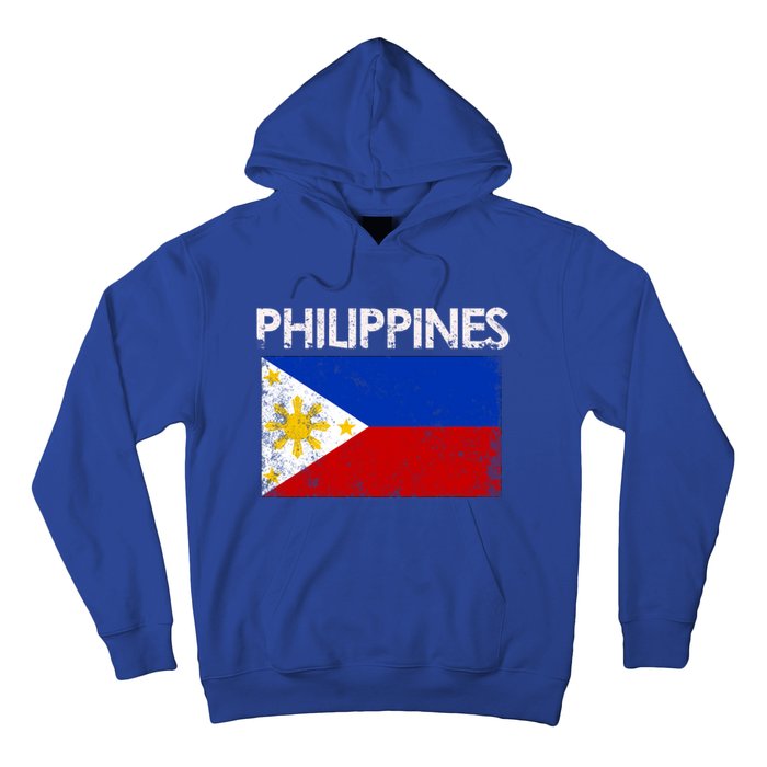 Vintage Philippines Filipino Flag Pride Gift Hoodie