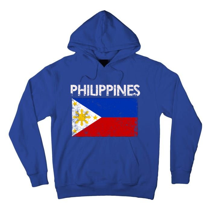 Vintage Philippines Filipino Flag Pride Gift Tall Hoodie