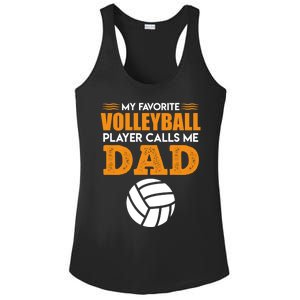 Volleyball Player Father Saying Volleyball Funny Gift Ladies PosiCharge Competitor Racerback Tank