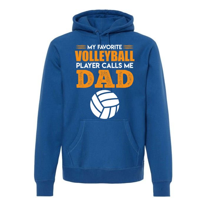 Volleyball Player Father Saying Volleyball Funny Gift Premium Hoodie