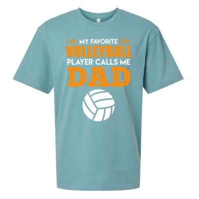 Volleyball Player Father Saying Volleyball Funny Gift Sueded Cloud Jersey T-Shirt