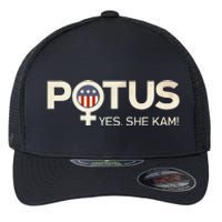 Vintage Potus Female Symbol Yes She Kam Harris For President Sweat Flexfit Unipanel Trucker Cap