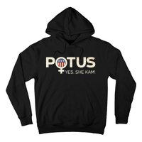 Vintage Potus Female Symbol Yes She Kam Harris For President Sweat Hoodie