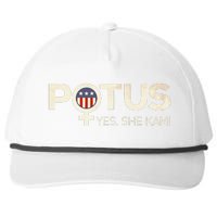 Vintage Potus Female Symbol Yes She Kam Harris For President Sweat Snapback Five-Panel Rope Hat