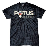 Vintage Potus Female Symbol Yes She Kam Harris For President Sweat Tie-Dye T-Shirt