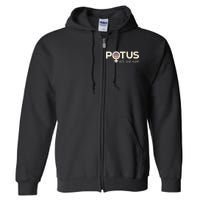 Vintage Potus Female Symbol Yes She Kam Harris For President Sweat Full Zip Hoodie