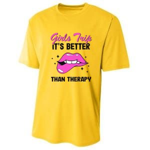 Vacation Party Funny Trip It's Better Than Therapy Performance Sprint T-Shirt