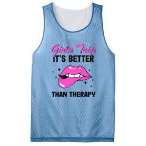 Vacation Party Funny Trip It's Better Than Therapy Mesh Reversible Basketball Jersey Tank