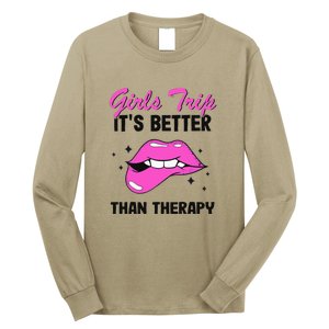 Vacation Party Funny Trip It's Better Than Therapy Long Sleeve Shirt