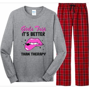 Vacation Party Funny Trip It's Better Than Therapy Long Sleeve Pajama Set