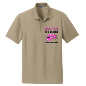 Vacation Party Funny Trip It's Better Than Therapy Dry Zone Grid Polo