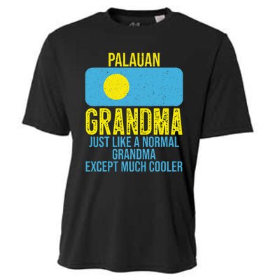 Vintage Palauan Grandma Palau Flag for Mother's Day Cooling Performance Crew T-Shirt