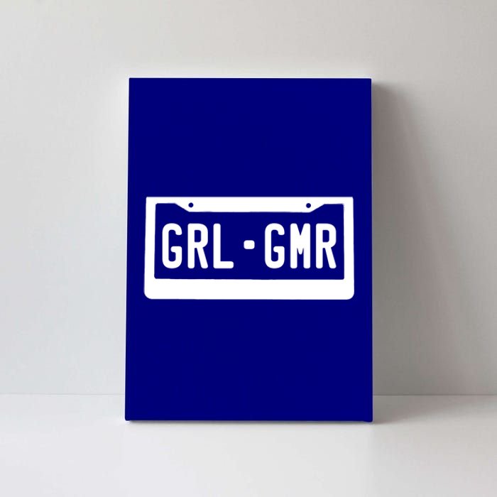 Vanity Plate Gamer Gift Canvas