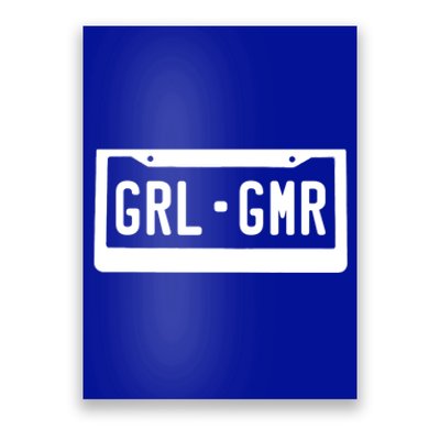 Vanity Plate Gamer Gift Poster